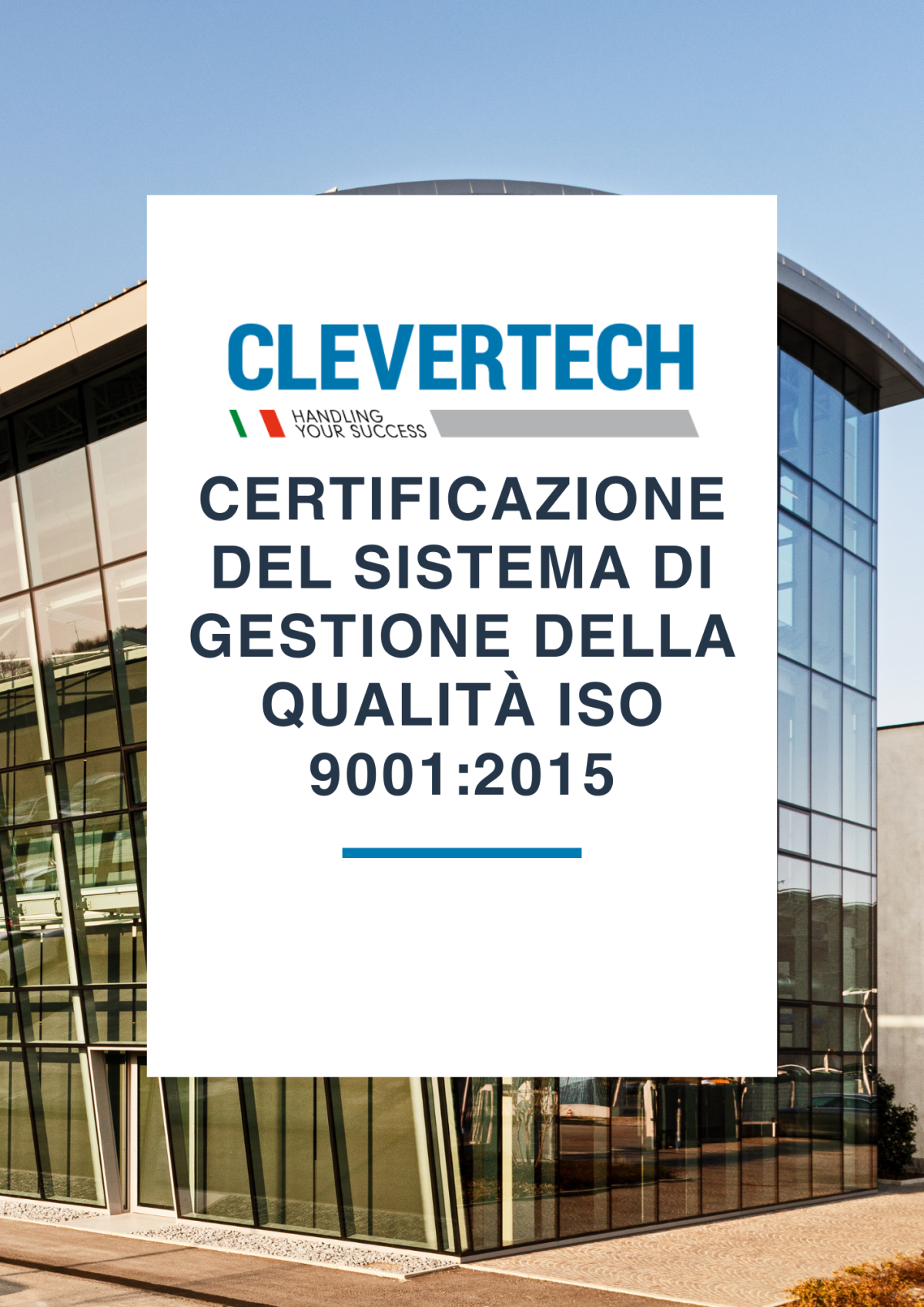 CERTIFICAZIONE DEL SISTEMA DI GESTIONE DELLA QUALITÀ ISO 9001:2015