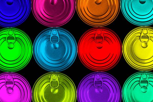 Sistema di pallettizzazione per barattoli in alluminio sfusi